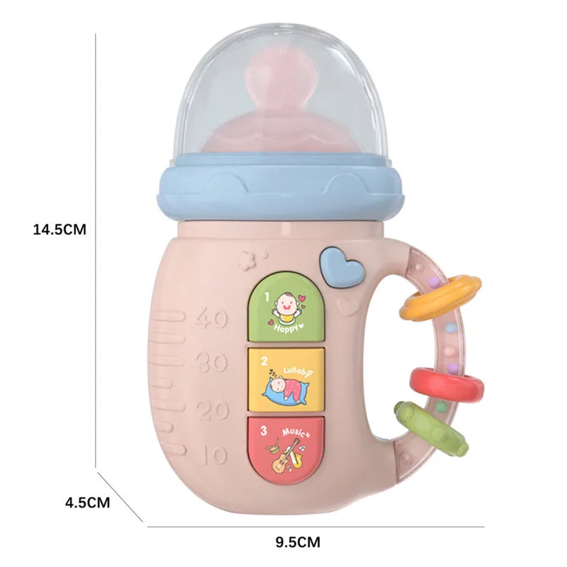 Musical Feeding Bottle Pacifier: Interactive Toy for Babies
