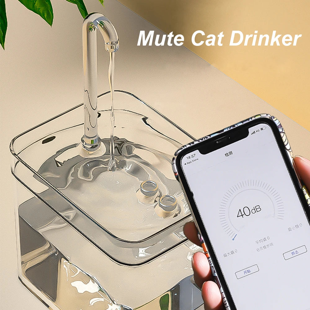 Auto Filter Transparent Cat Drinker - easynow.com