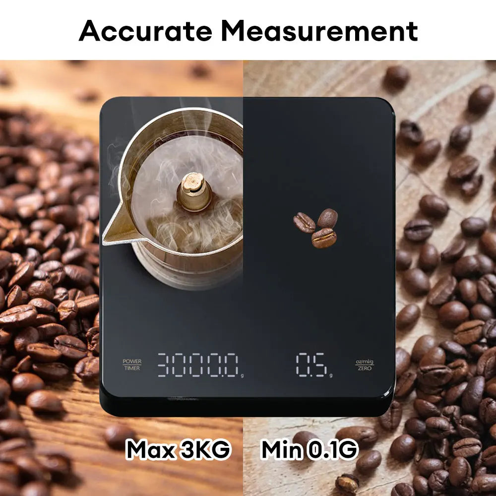 Precision Coffee Scale with Timer: USB Charging