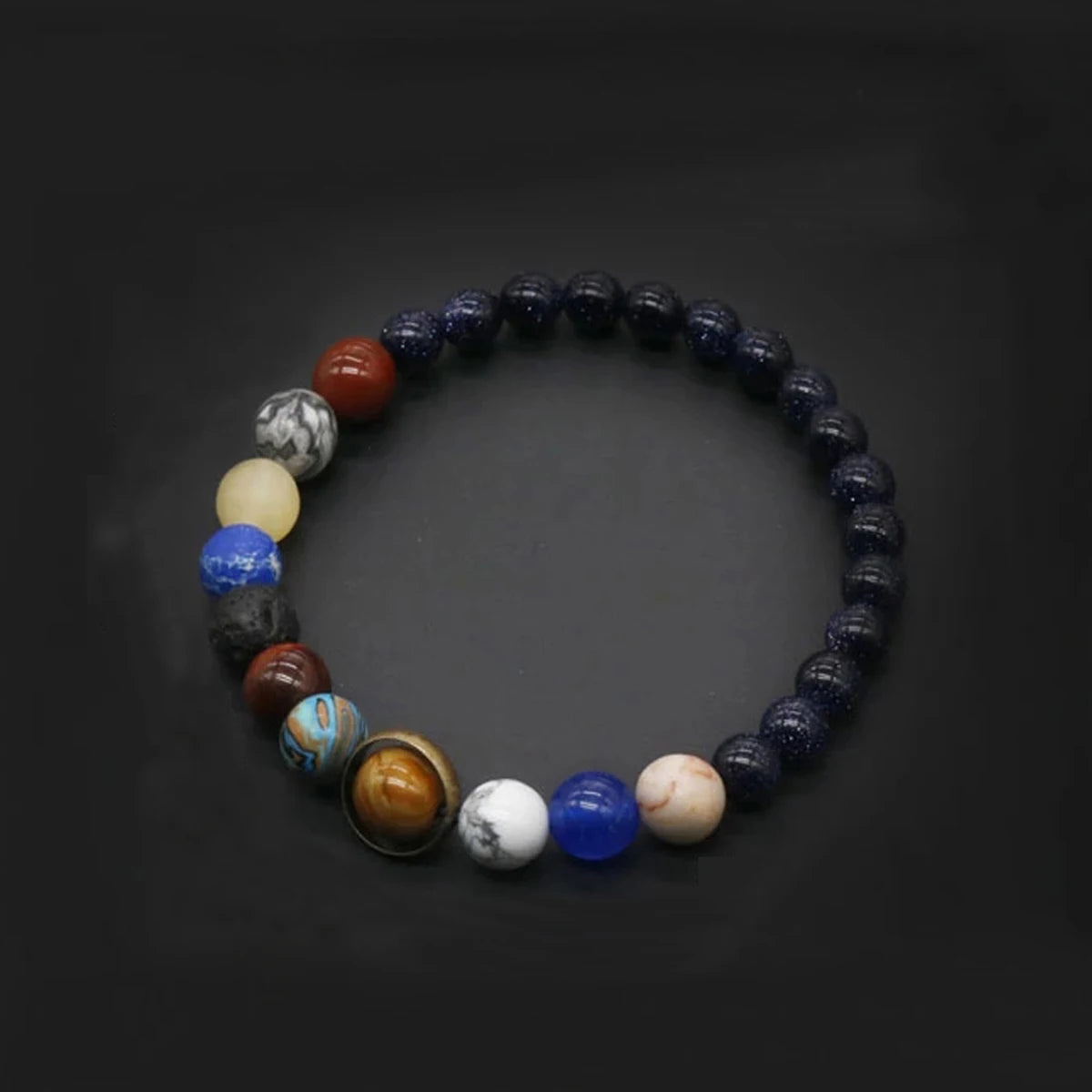 Cosmic Solar System Bracelet: Celestial Handmade Jewelry
