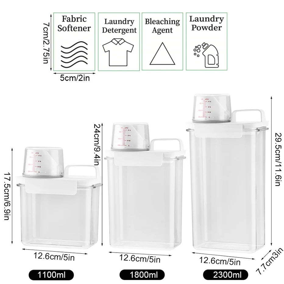 Versatile Laundry Dispenser: Refillable Detergent Tank
