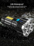 USB Rechargeable LED Waterproof Tactical Flashlight