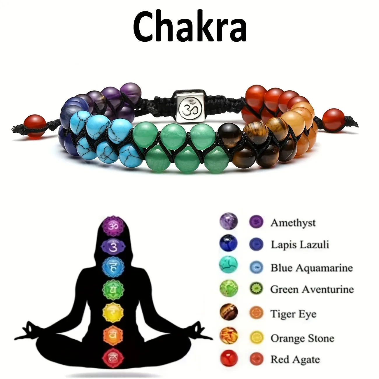 7 Chakra Crystal Bracelet: Balance and Relaxation