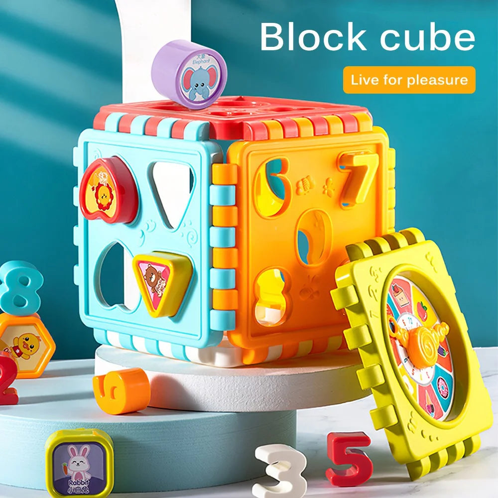 Hexahedron Puzzle Building Block Toy: Shapes, Numbers, and Cognitive Fun for Babies