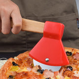 Axe Bamboo Handle Pizza Cutter - easynow.com