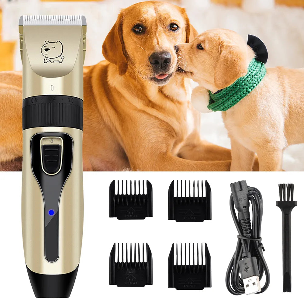 USB Rechargeable Professional Dog Hair Clipper: Quiet & Efficient!