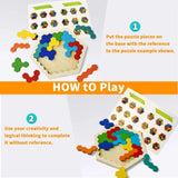 3D Hexagonal Wooden Puzzles: Educational Fun for Kids