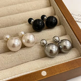 Small Pearl Ball Stud Earrings