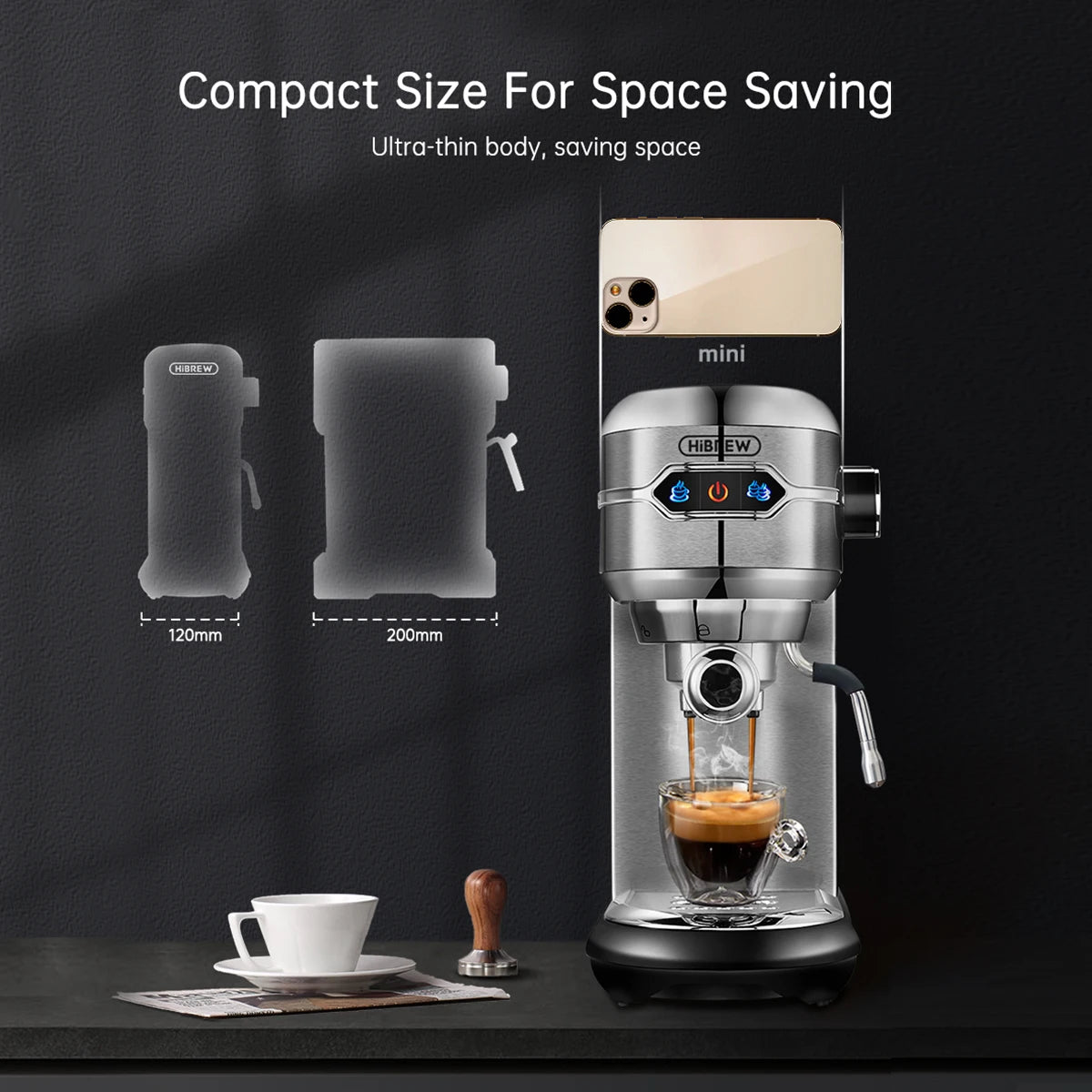 HiBREW H11 Slim Espresso Coffee Machine - easynow.com