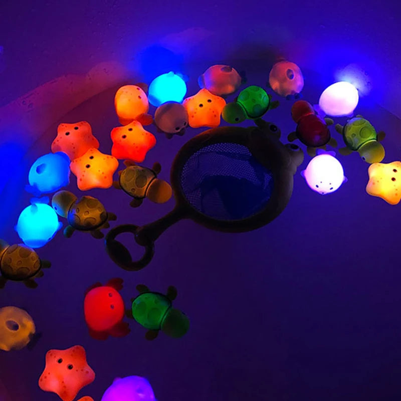 LED Light-Up Swimming Bath Toy: Cute Animal Fun for Kids!