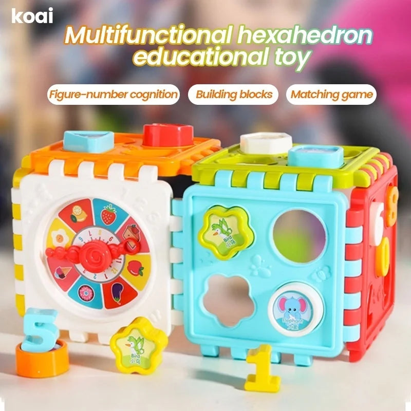 Hexahedron Puzzle Building Block Toy: Shapes, Numbers, and Cognitive Fun for Babies