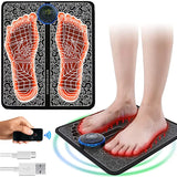 Revitalize Your Feet: Rechargeable EMS Foot Massager Mat - Electric Foot Relaxation Pads for Home Fitness, Soothes Sore Feet