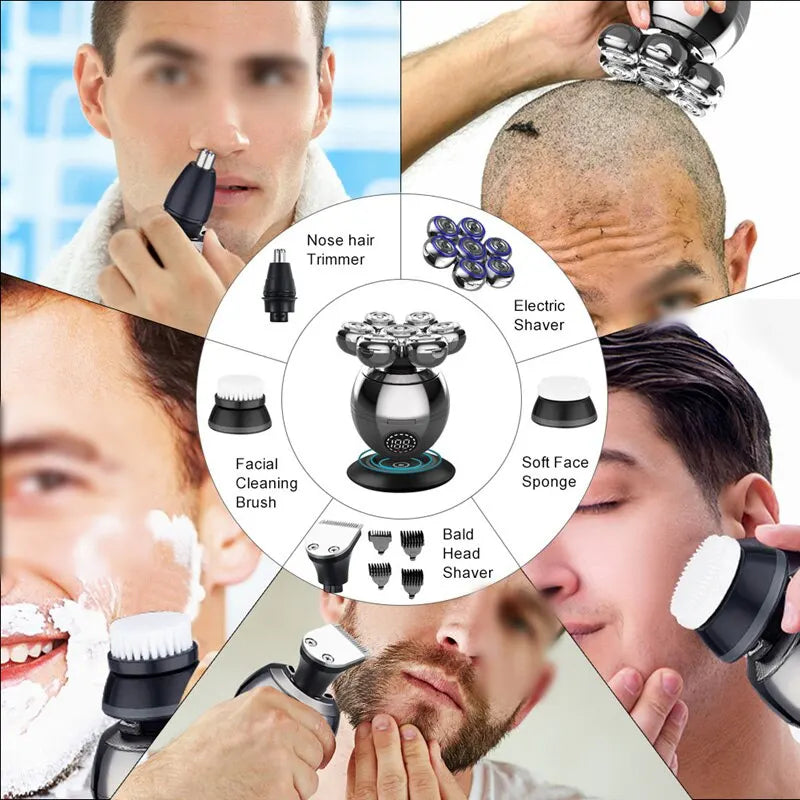Electric Shaver: 7D Floating Cutter Head