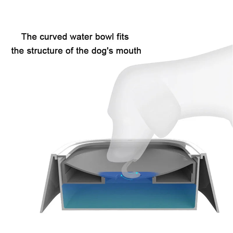 Spill-Proof Pet Bowl: Floating Design for Dogs and Cats