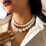 Pearl Beaded Choker Necklaces