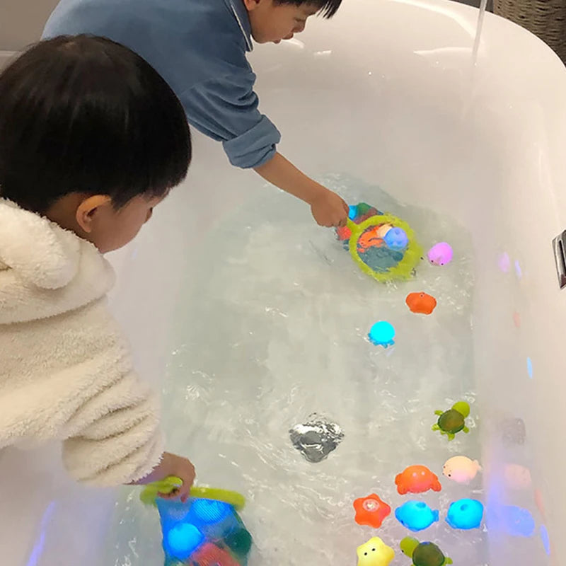 LED Light-Up Swimming Bath Toy: Cute Animal Fun for Kids!