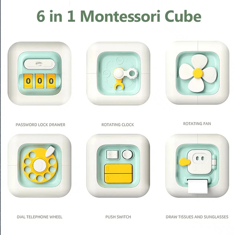 Skill-Building Sensation: 6-in-1 Montessori Busy Board