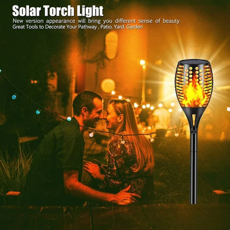 Solar Flame Torch Lights: Flickering Beauty for Your Garden