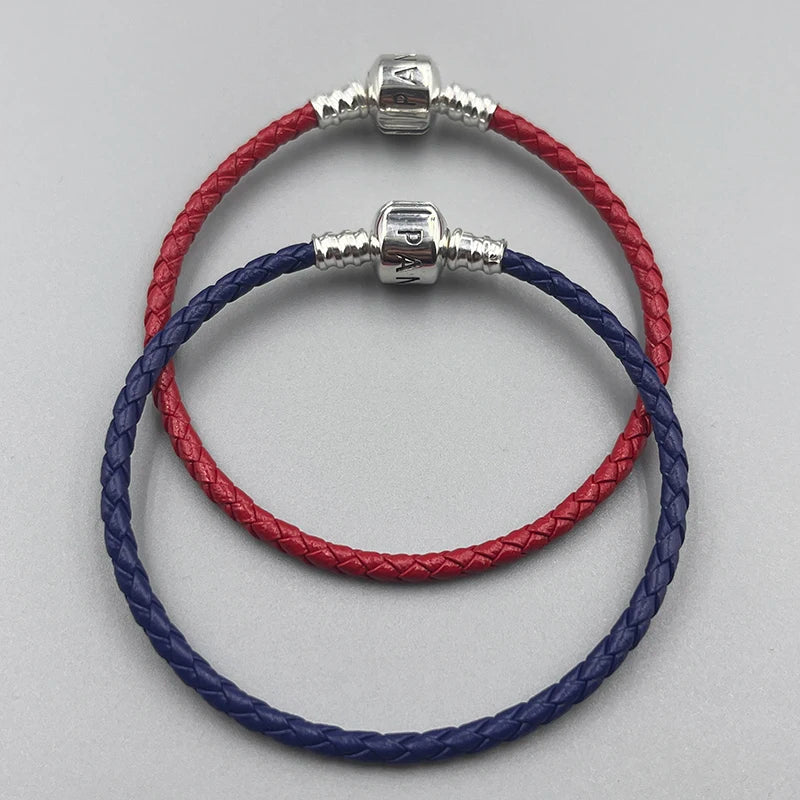 Leather Snake Chain Bracelet