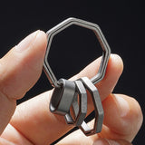 Real Titanium Alloy Key Rings