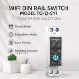 Tuya WiFi Smart Circuit Breaker: Remote-Controlled DIN Rail