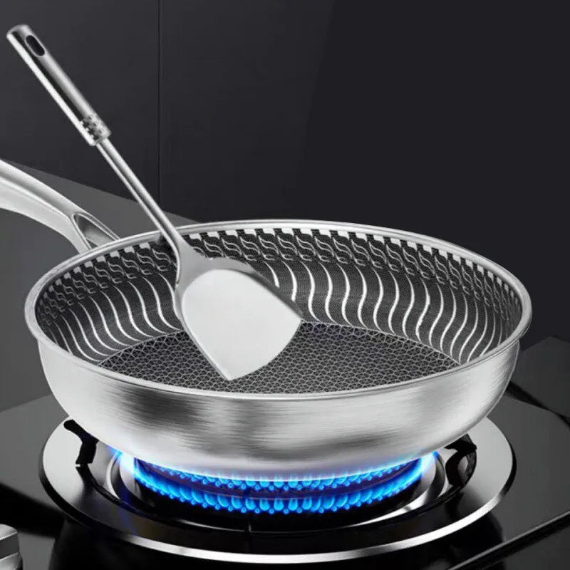  Versatile Tri-Ply Stainless Steel Pan: Whole Body Frying Pan & Wok 