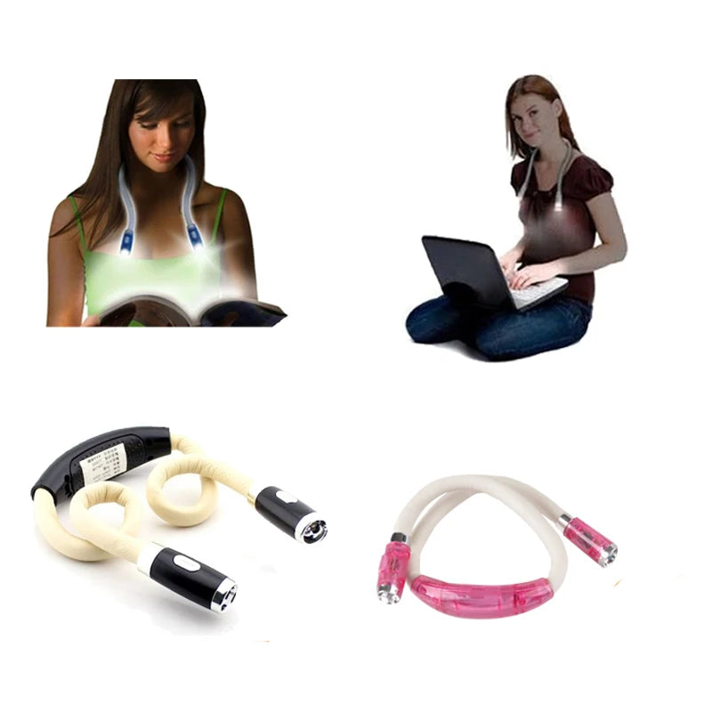Flexible Hands-Free LED Neck Light: Your Ultimate Reading Companion!