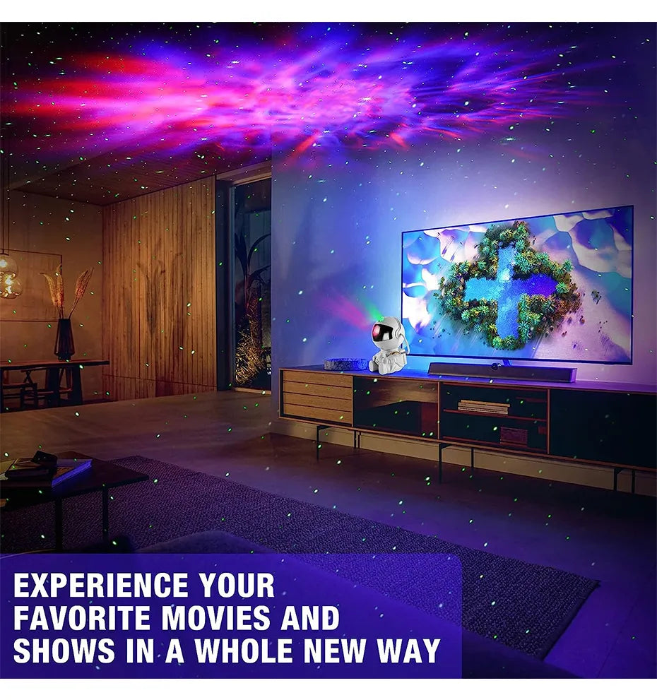 Galaxy Star Projector LED Night Light: Starry Sky Astronaut Projector Lamp for Bedroom Decoration - Home Decor & Children's Gifts