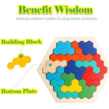 3D Hexagonal Wooden Puzzles: Educational Fun for Kids