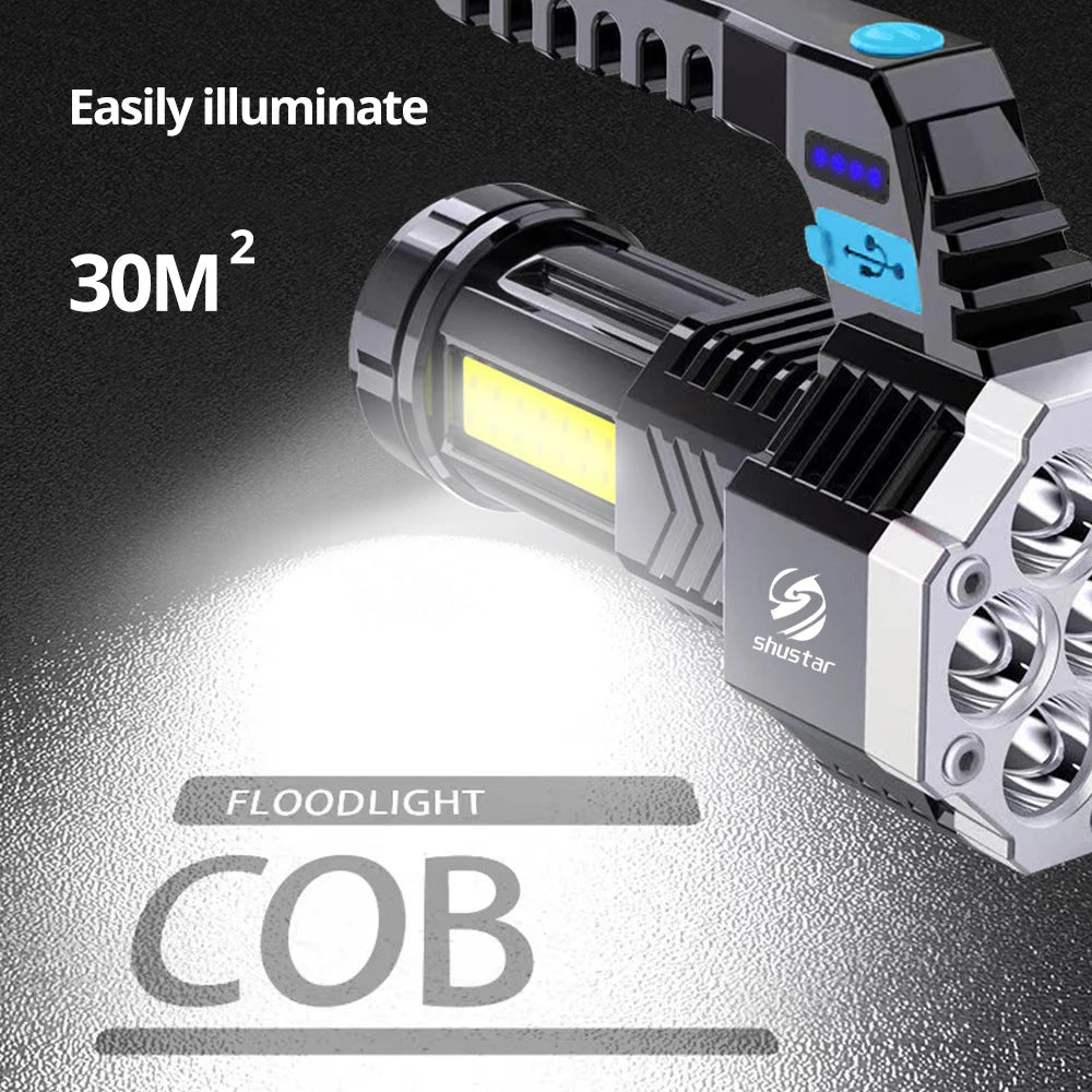 Rechargeable LED Flashlight: Powerful Outdoor Lighting