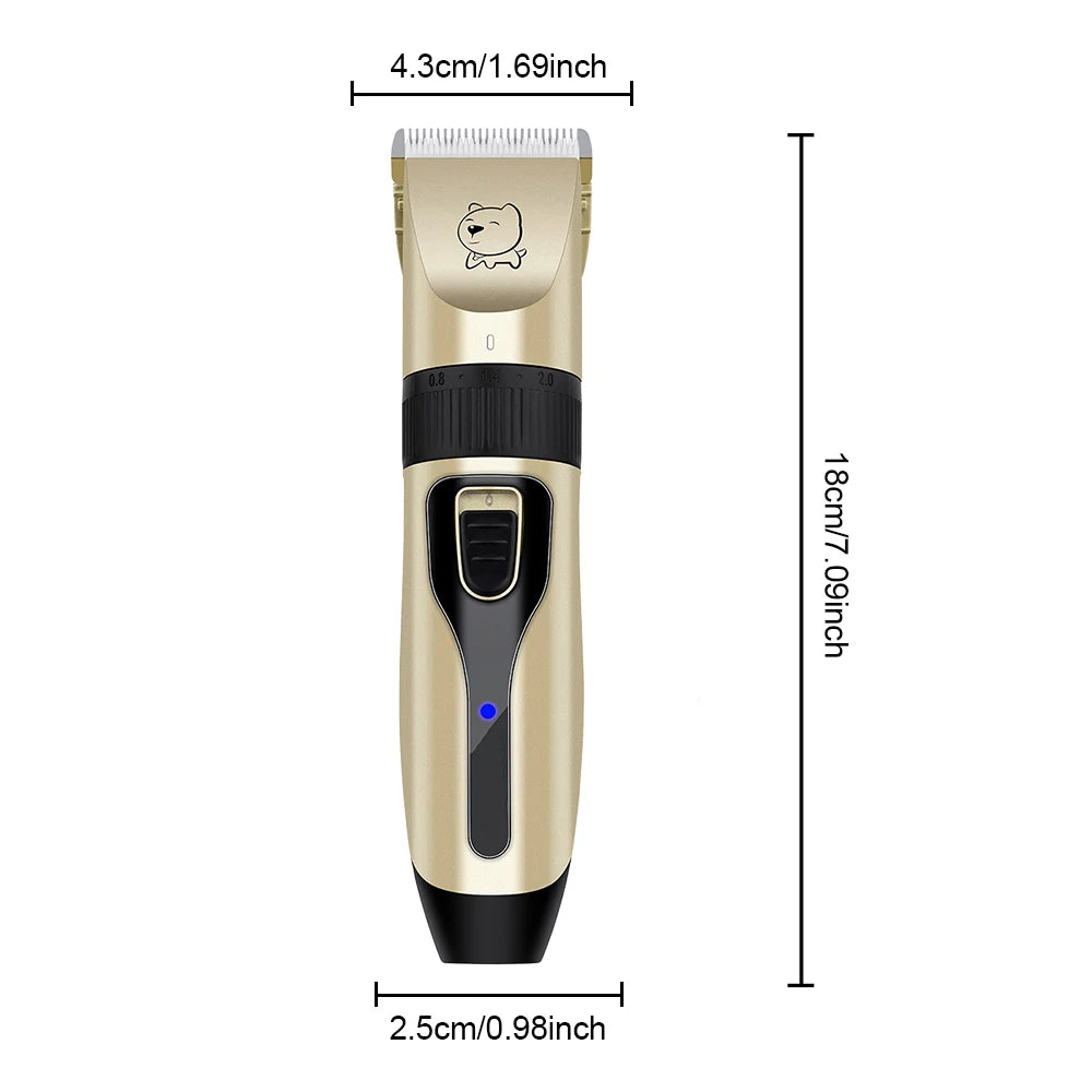 USB Rechargeable Professional Dog Hair Clipper: Quiet & Efficient!