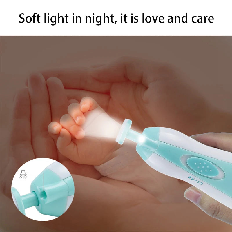 Multifunctional Baby Electric Nail Trimmer: Care Tool for Infant Manicure - Gentle Nail Polisher and Fingernail Cutter Set