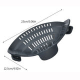 Clip-On Silicone Kitchen Strainer: Drain Rack for Pots, Pans, Pasta, and More