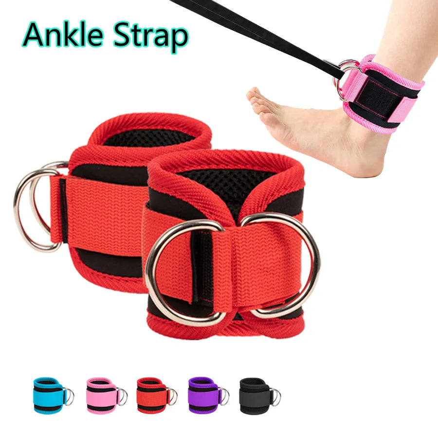 Adjustable Fitness Ankle Straps: Gym Leg Support