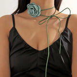 Rose Flower Clavicle Necklace