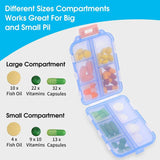 Compact Weekly Pill Organizer: 10-Grid Travel Case