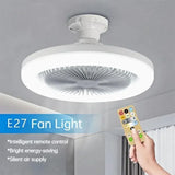 Smart 3-in-1 Ceiling Fan with Remote Control and 3-Speed Lighting Base for Bedroom and Living Room